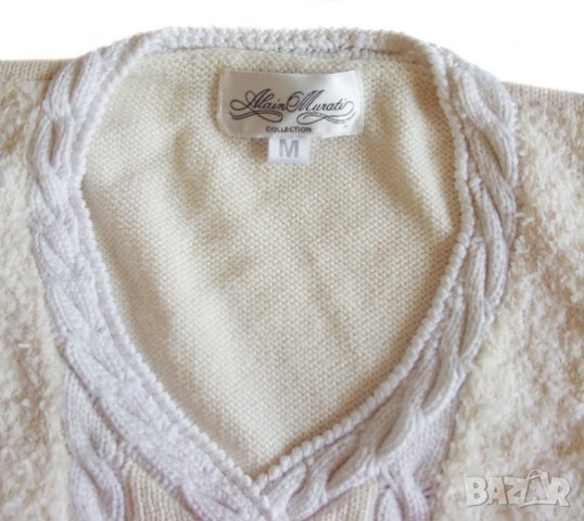 Alain Murati Collection Exclusive дамска бяла блуза пуловер, снимка 3 - Блузи с дълъг ръкав и пуловери - 23496594
