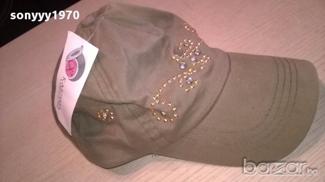 Karisma шапка-нова с камъни-внос швеицария, снимка 1 - Шапки - 14636210