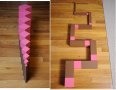ПРОМО ! Кафява Стълба + Розова Кула Монтесори голям размер /ограничени бройки, снимка 2