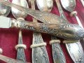 Сервиз посребрени прибори в куфарче, снимка 12