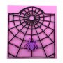 мрежа  паяжина паяк Спайдърмен Хелоуин силиконов молд форма дантела декор торта фондан шоколад , снимка 1 - Форми - 16189568