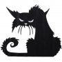 Halloween Хелоуин черна котка самозалепващ стикер лепенка за прозорец стена витрина мебел, снимка 2