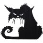 Halloween Хелоуин черна котка самозалепващ стикер лепенка за прозорец стена витрина мебел, снимка 2