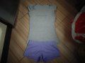Комплект тениска Теранова и къси панталонки, снимка 1 - Спортни екипи - 14004586