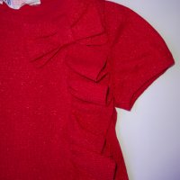 H&M туника червена – 6-8г, 122-128см, снимка 6 - Детски Блузи и туники - 24683526