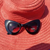 слънчеви очила черни котешки, снимка 1 - Слънчеви и диоптрични очила - 15523224