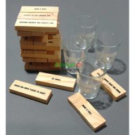 Дървена кула "за напиване" с 4 шот чаши, снимка 2 - Други игри - 15741373