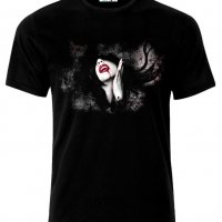 Мъжка тениска Dark Gothic Vampire Woman Girl, снимка 1 - Тениски - 21424968