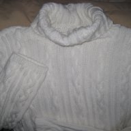 Снежно бяло поло пуловер, снимка 2 - Блузи с дълъг ръкав и пуловери - 16641383