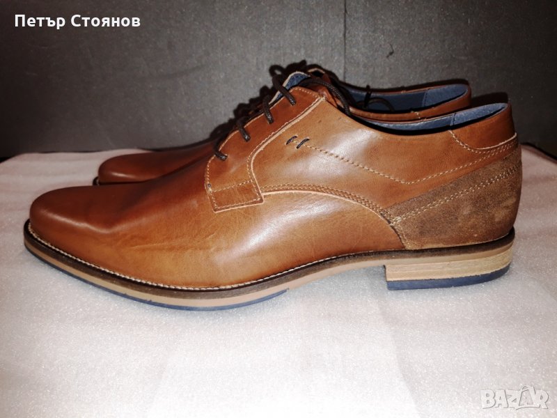Стилни мъжки обувки от естествена кожа PAUL HUNTER №44, снимка 1
