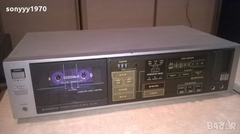 sanyo rd-430 deck-made in japan-внос швеция, снимка 1