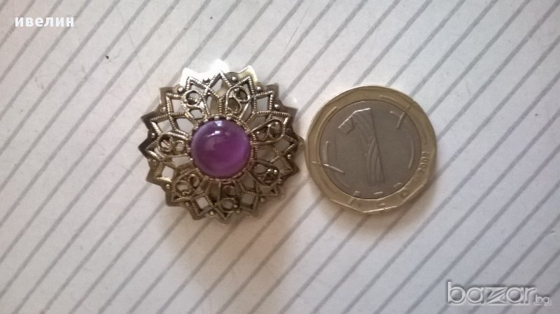 метална брошка, снимка 1