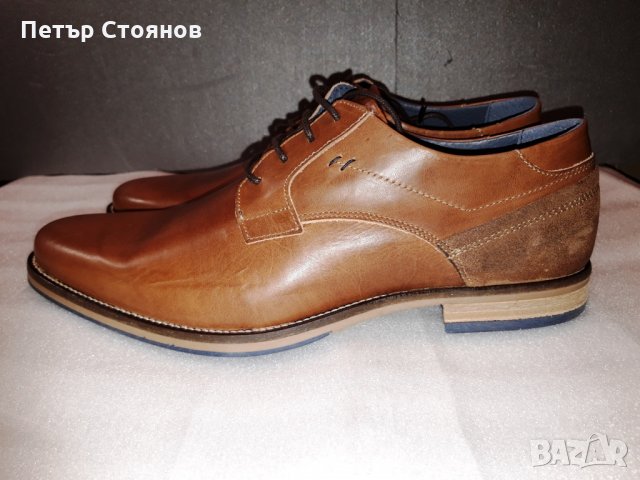 Стилни мъжки обувки от естествена кожа PAUL HUNTER №44