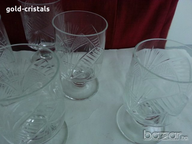 сервиз кристални чаши , снимка 12 - Антикварни и старинни предмети - 20122827