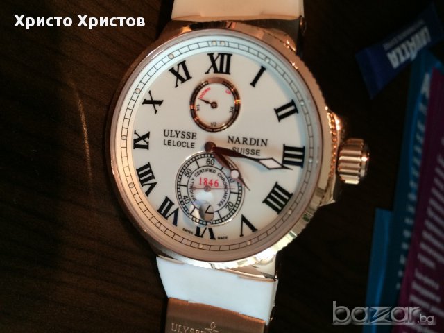 Мъжки Механичен Луксозен Часовник Ulysse Nardin клас реплика ААА+, снимка 7 - Мъжки - 9168340