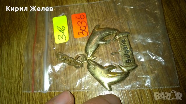 Делфинчета златиста висулка -377, снимка 2 - Колекции - 24068963