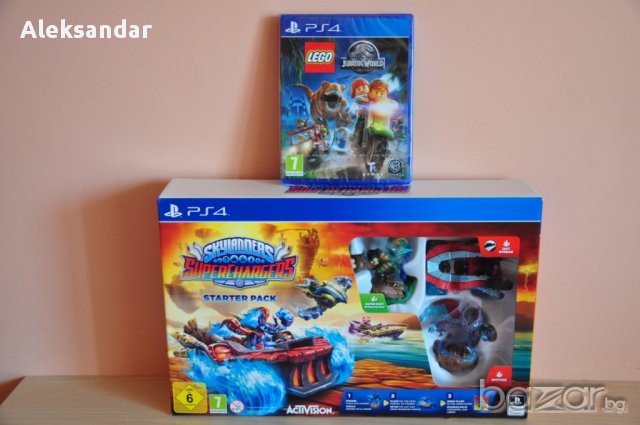 За 2 Нови ps4 Skylanders,Superchargers,lego,jurassic,пс4, снимка 1 - Игри за PlayStation - 14575950