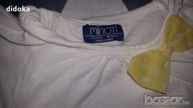 тениска minoti, снимка 2 - Бебешки блузки - 19056287