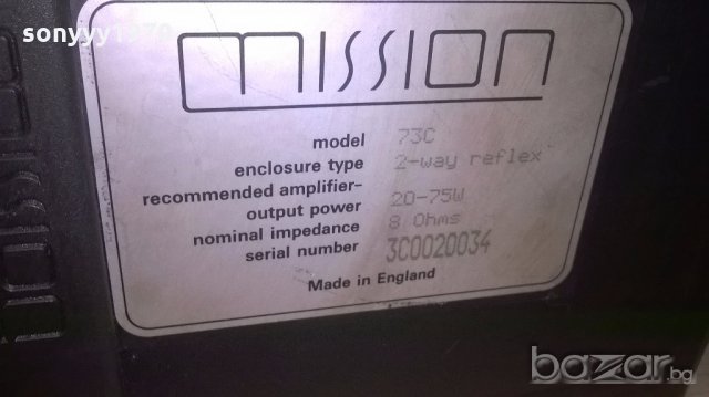 mission model 73c-center-made in england-внос англия, снимка 11 - Тонколони - 18866007