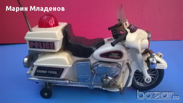Стара детска играчка-полицейски мотор, снимка 6 - Колекции - 12075145