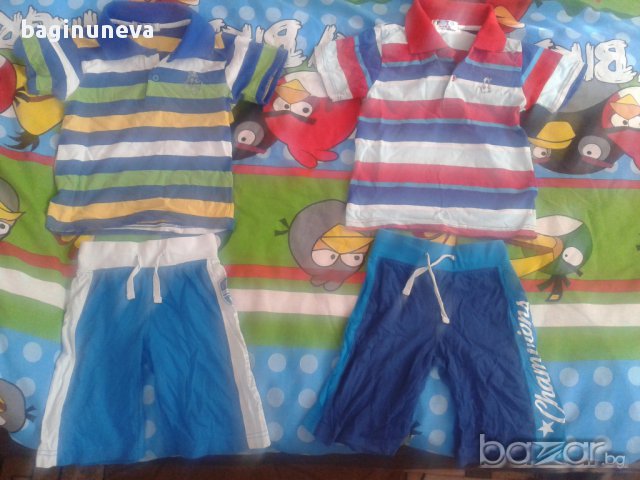 лот детски сини къси летни панталонки-размер-92-98, снимка 9 - Детски комплекти - 9800194