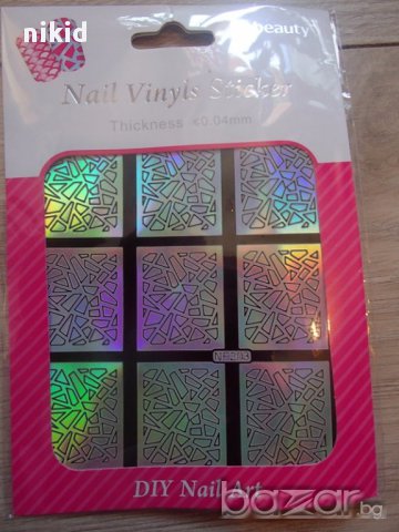 Шаблон за нокти мозайка за многократна употреба, снимка 2 - Продукти за маникюр - 14335340