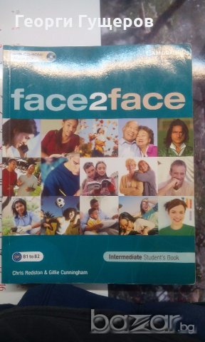 Учебник по английски face to face Intermediate, снимка 1 - Чуждоезиково обучение, речници - 18497851