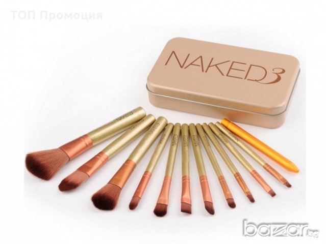 Професионален комплект от 12 четки за грим NAKED3 Urban Decay, снимка 8 - Козметика за лице - 17189401