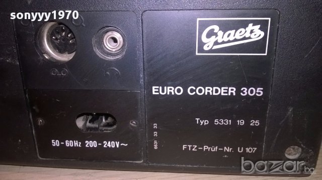 Greatz euro corder 305-ретро колекция-внос швеицария, снимка 9 - Ресийвъри, усилватели, смесителни пултове - 15312552