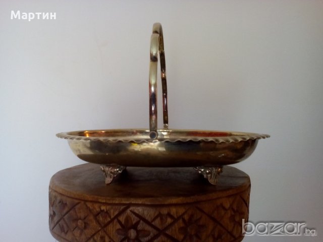 Посребрена масивна   - Фруктиера - 1 бр. ( 777906) , снимка 3 - Други стоки за дома - 18295350