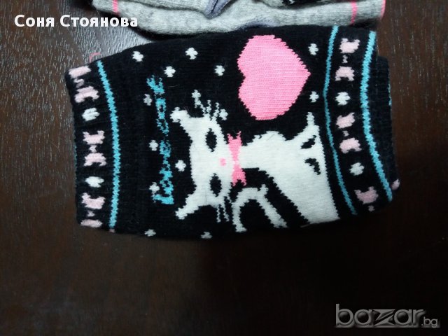 Ръкавици без пръсти с котета черно, сиво, синьо, розово, снимка 3 - Шапки - 17182319