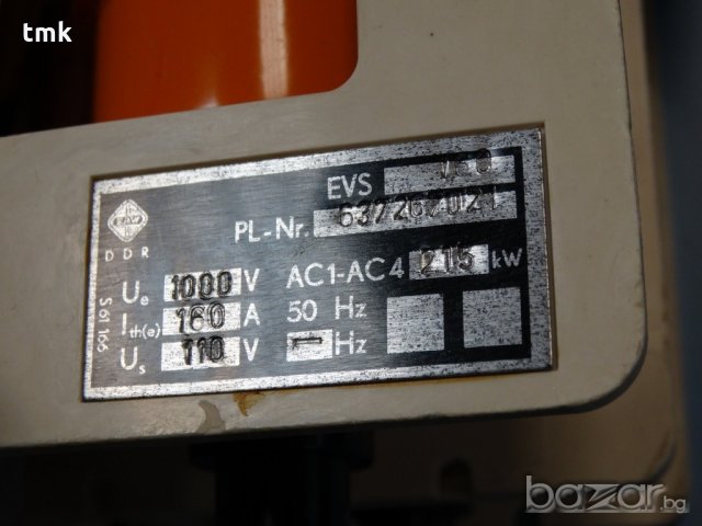 Вакуумен прекъсвач тип EVS 160 A, снимка 4 - Други машини и части - 20146890