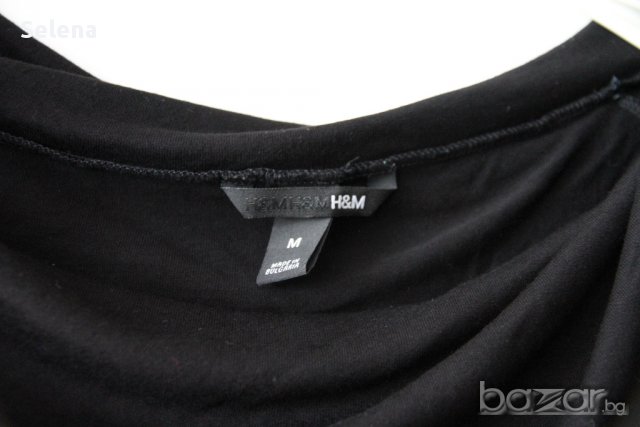 черна блуза H&M, снимка 3 - Блузи с дълъг ръкав и пуловери - 9048809
