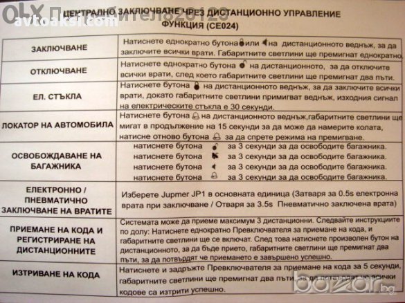 Универсален Модул за централно отк./закл. модел:2243, снимка 3 - Аксесоари и консумативи - 11038183