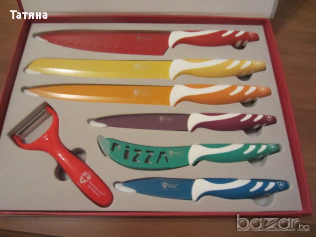комплект  ножове Швеицария -60лв, снимка 2 - Прибори за хранене, готвене и сервиране - 11748559
