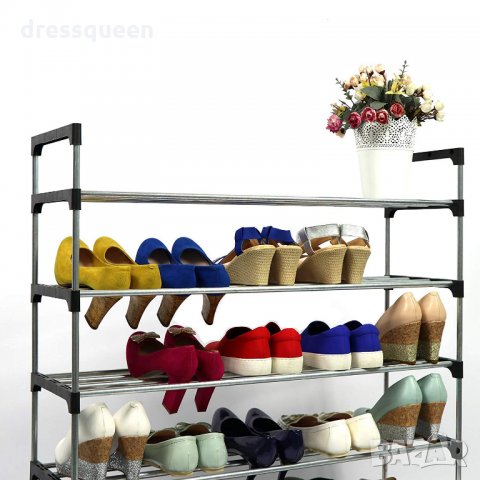 2210 Метална етажерка за обувки на 6 нива, снимка 6 - Други стоки за дома - 25073126