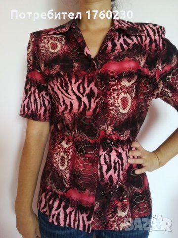 Дамска риза в цвят маслено зелено или наситено розово. , снимка 9 - Ризи - 22387365