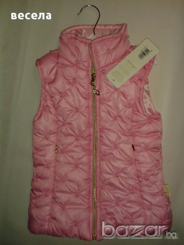 Розов елек за момичета - луксозен, снимка 1 - Детски якета и елеци - 12855241