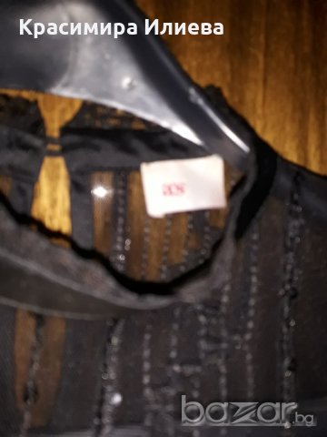 ЧЕРНА ОФИЦИАЛНА БЛУЗА АРИСТОН  от сатен, снимка 3 - Ризи - 20323272