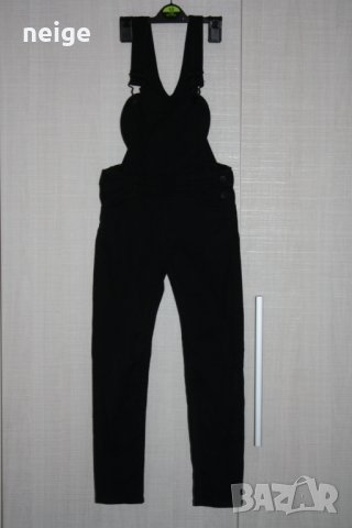 Нов дънков гащеризон слим Н&М с блузка (6-8 г), снимка 7 - Детски Блузи и туники - 22393901