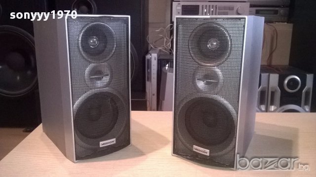 Medion 2бр тонколони 24/19/12см-внос швеицария, снимка 3 - Тонколони - 14443914