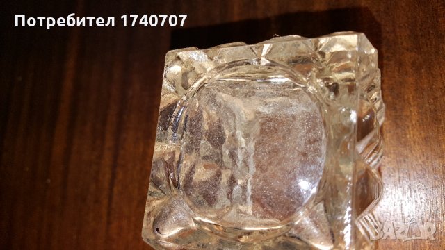 масивна малка стъклена вазичка, снимка 5 - Вази - 24426068