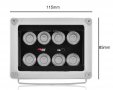 CCTV 8 ARRAY LED 42milChip Infrared Oсветител Илюминатор 55M Нощно Виждане Камери за Видеонаблюдение, снимка 3