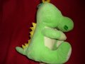 Нова плюшена играчка - динозавърче с цвете, снимка 3