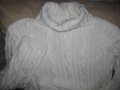 Снежно бяло поло пуловер, снимка 2