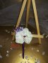Сватбена бутониера за ревер Орхидея Перлита, снимка 2