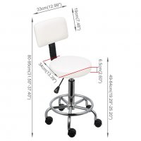 Козметичен работен стол с облегалка, табуретка различни модели стойка за  педикюр нови, снимка 6 - Педикюр и маникюр - 20452307