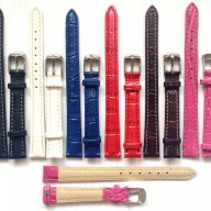 Кожена Каишка Ръчен Часовник Цвят Размер mm-14-16-18-20-22-24-26-мм, снимка 1 - Каишки за часовници - 11942201
