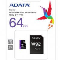 64GB microSDXC с адаптер, A-Data Premier, Class 10, UHS-I, скорост четене 50MBs, скорост запис 10MBs, снимка 4 - USB Flash памети - 23793112