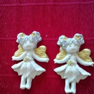гипсови фигурки ангелчета частично оцветени, снимка 2 - Подаръци за кръщене - 12429779